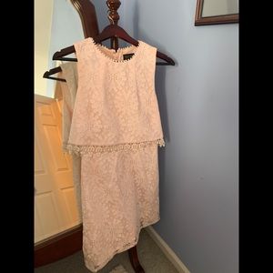 TOPSHOP Pink Floral Dress